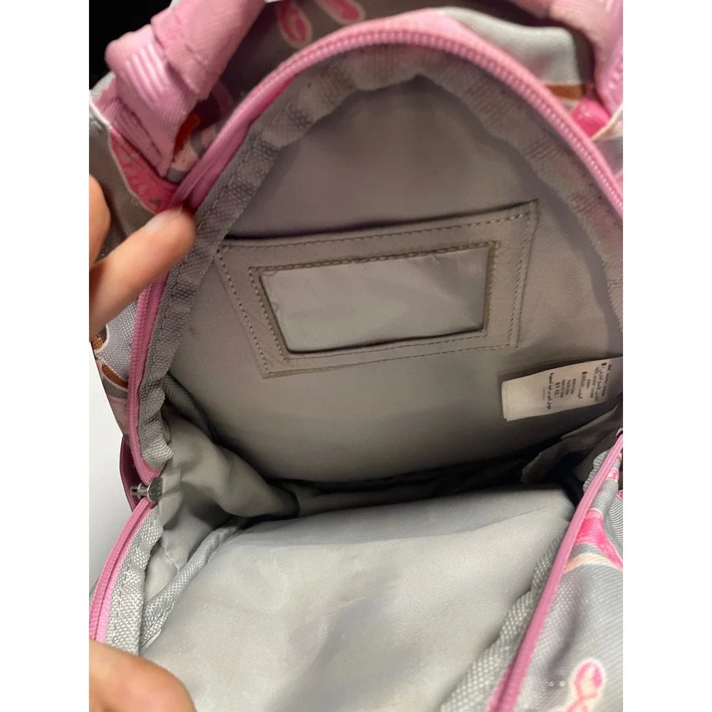 Pottery Barn Kids Mini Backpack Girls Pink Gray Ballerina Dance School Bag